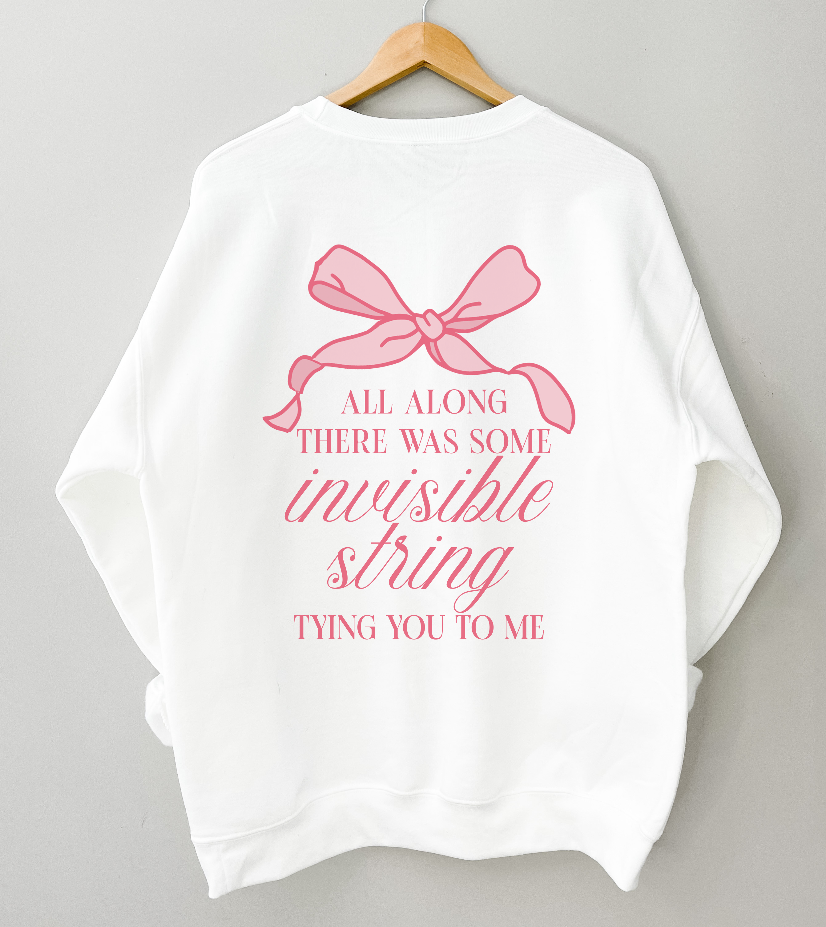 Invisible Bow Sweatshirt | Pullover Sweatshirt